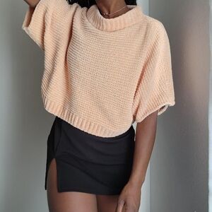 Eva Mendes for New York & Company Peach Crew Neck Sweater